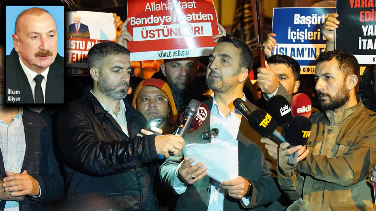 Başörtüsü yasağını eleştirdiği için Bakü’nün kara listesine girenlere ‘yabancı devlet başkanına hakaret’ten gözaltı