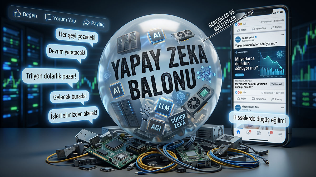Dot-com çöküşünü unutan teknoloji şirketleri, bugün de yapay zeka balonunu şişiriyor