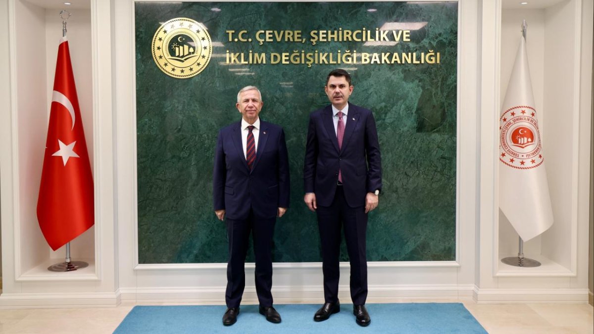 Bakan Kurum, Mansur Yavaş'ı kabul etti