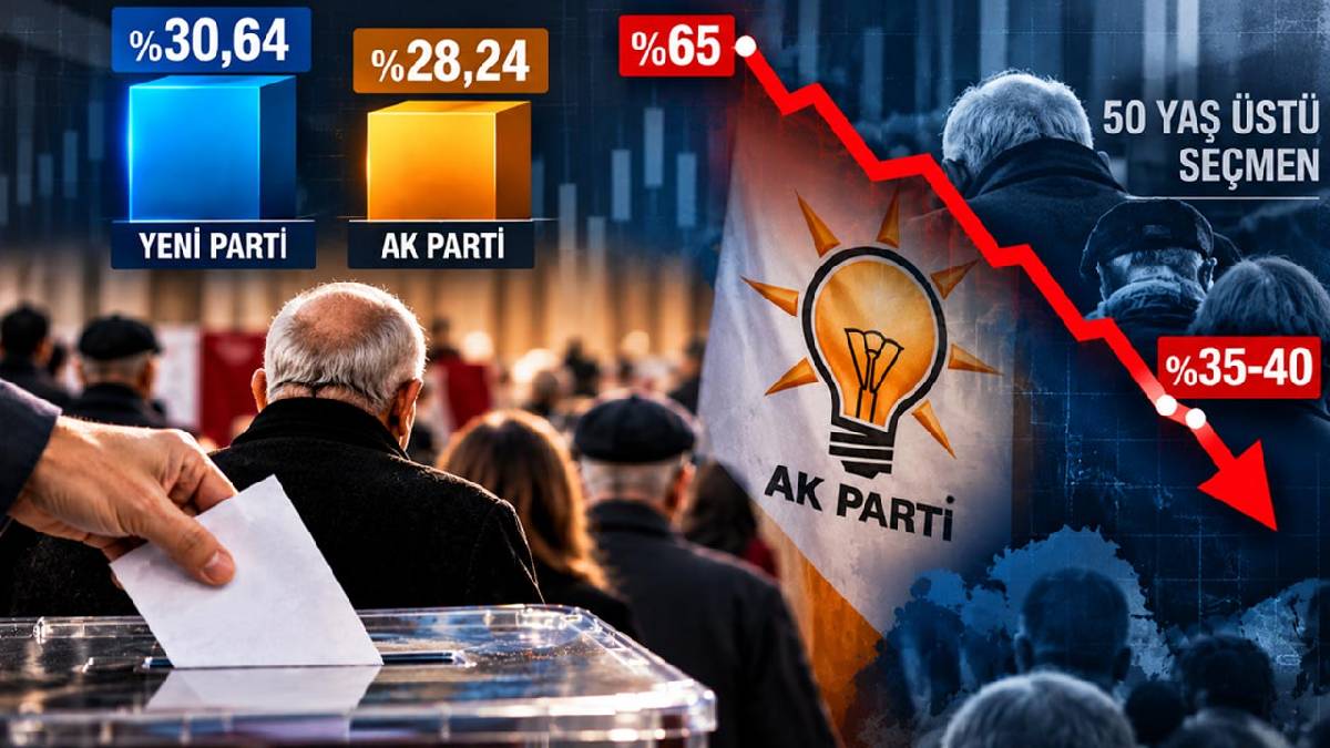 Son seçim anketinde birinci parti değişti: AK Parti'nin en güçlü olduğu seçmen grubunda 25 puanlık kayıp