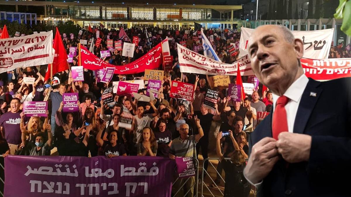 İsrail’de yüzlerce kişiden iki talep: Netanyahu istifa etsin, Yahudi-Arap hükümeti kurulsun