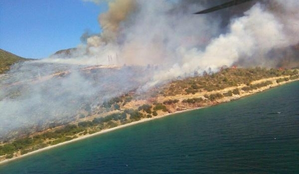İzmir'in Karaburun İlçesi'nde piknikçi ateşi ormanı yaktı - Son dakika