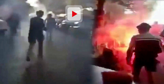 Ukrayna'da Fenerbahçeli taraftarlara çirkin saldırı: Ses bombası atıldığı öne sürüldü!