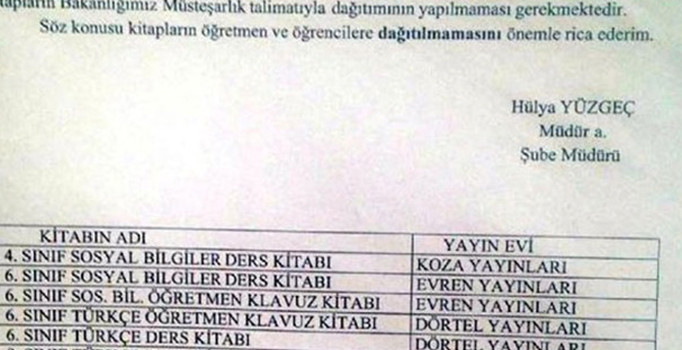 Ders kitaplarına FETÖ ayarı