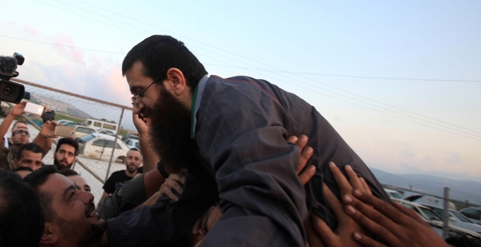 İsrail'de mahpus olan 
Filistinli Hıdır Adnan serbest