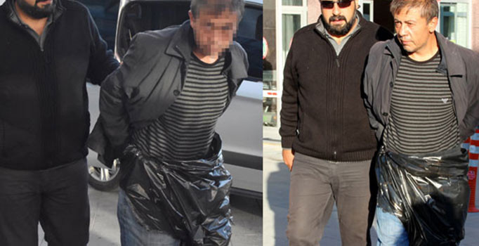 Konya'da altına kaçıran uyuşturucu satıcısı mahkemeye beline bağladığı poşetle gitti