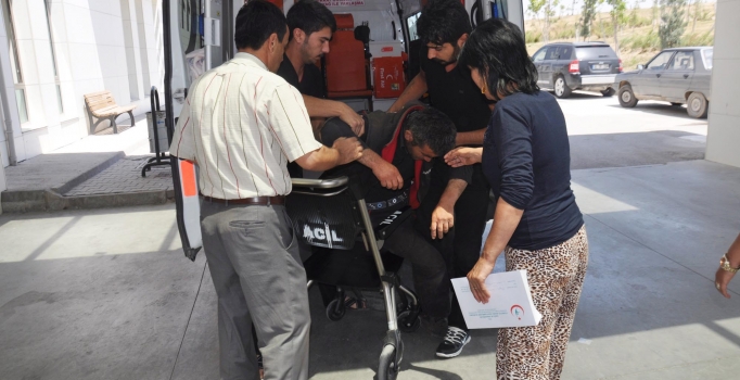 Karaman'da çocuğunu 
ezen babanın yıkıldığı an