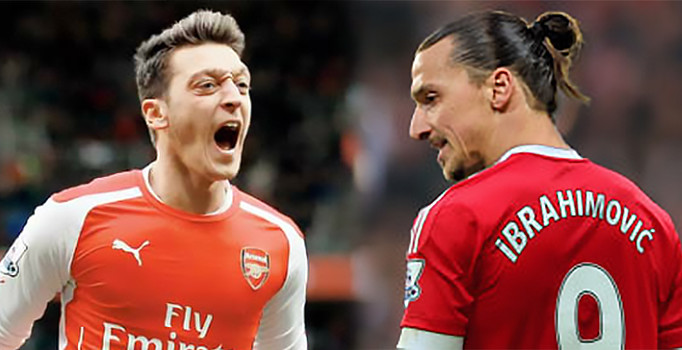 Mesut Özil, Zlatan Ibrahimovic'i solladı!