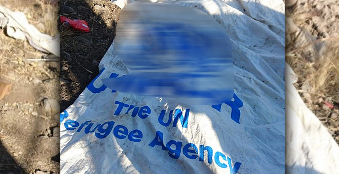 Hakkari'de ele geçirilen PKK'nın cephaneliğinden BM logolu çuvallar çıktı