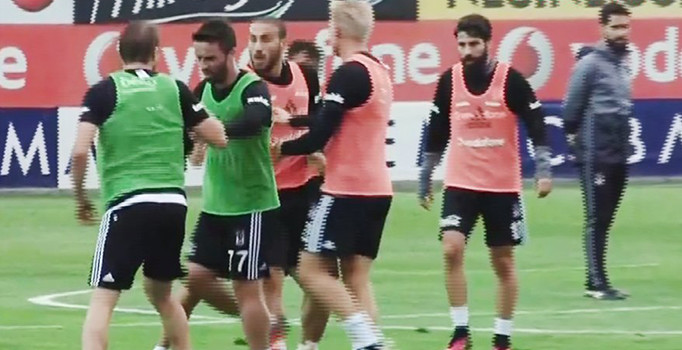 Beşiktaş idmanında gerginlik: Cenk ve Caner kavga etti | Son dakika spor haberleri