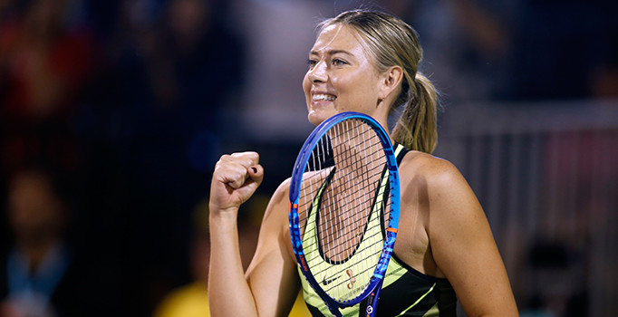 Maria Sharapova cezadan sonra ilk kez korta çıktı