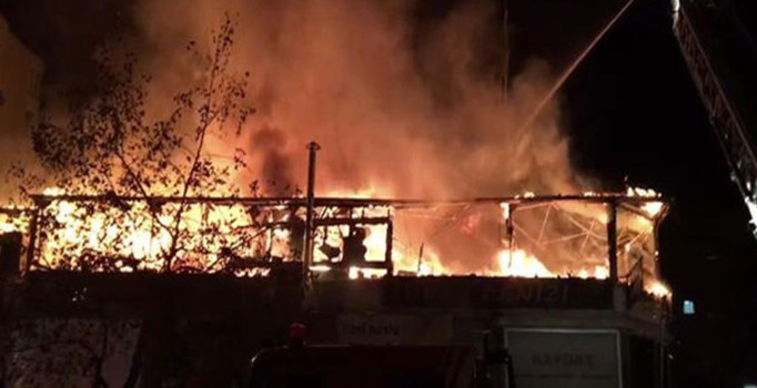 İstanbul Kartal'da işyeri yangını: 1 yaralı