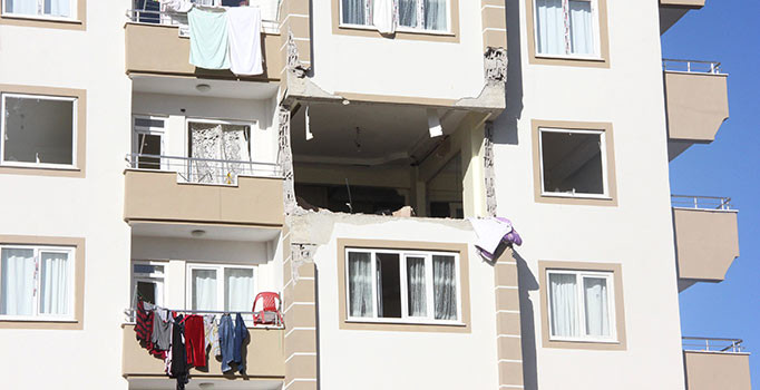 Gaziantep'teki canlı bombanın kendini patlattığı hücre evinin içi