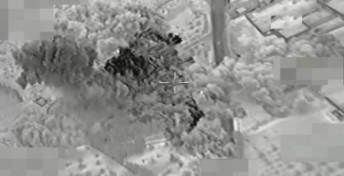 Terör örgütü PYD'ye düzenlenen hava harekatının görüntüleri yayınlandı