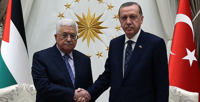 Cumhurbaşkanı Erdoğan ile Filistin Devlet Başkanı Abbas görüştü