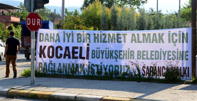 Sapanca'da "Bizi Kocaeli'ne bağlayın" eylemi