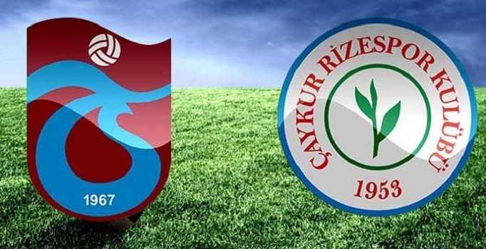 Trabzonspor ile Çaykur Rizespor 36. randevuda