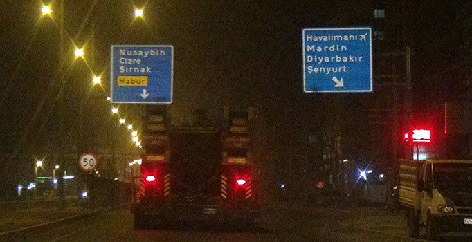 Ankara’dan sevk edilen üçüncü askeri konvoy Mardin'den Silopi’ye hareket etti | Son dakika haberi