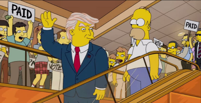 'Simpson Ailesi' Trump'ın başkanlığını 16 yıl önce bildi