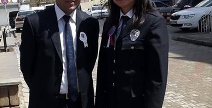 Diyarbakır'da şehit olan polisin eşi de polis