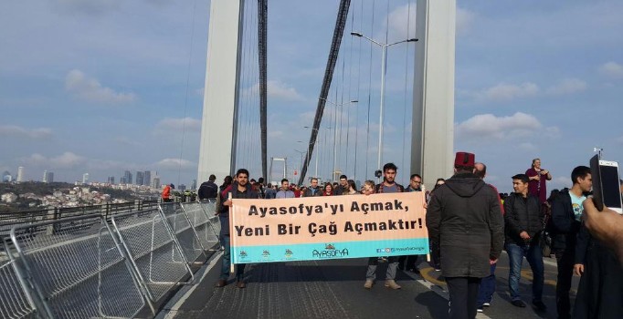 15 Temmuz Şehitler Köprüsü’nden Ayasofya’ya yürüyecekler