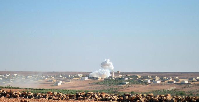 Fırat Kalkanı Harekatı'nda DEAŞ ve PYD hedefleri vuruldu