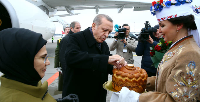 Cumhurbaşkanı Erdoğan Belarus'a gitti