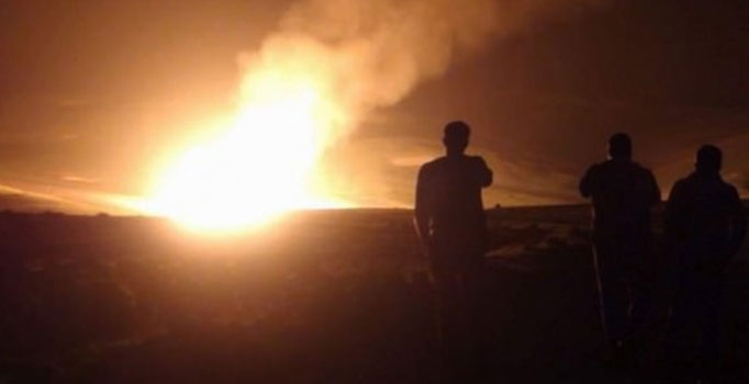 Kars'ta doğalgaz boru hattında patlama