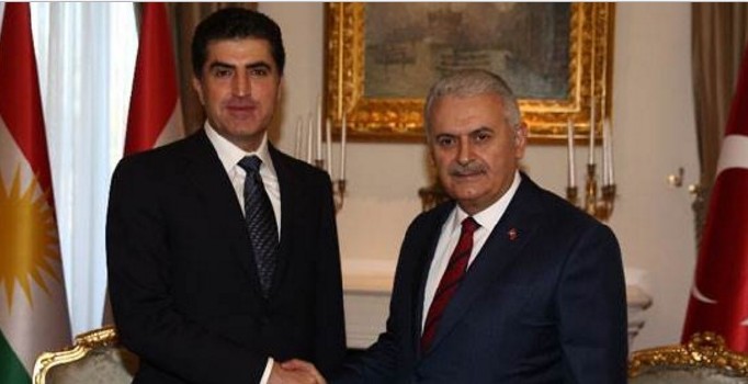 IKBY Başbakanı Neçirvan Barzani Başbakan Binali Yıldırım'la görüştü