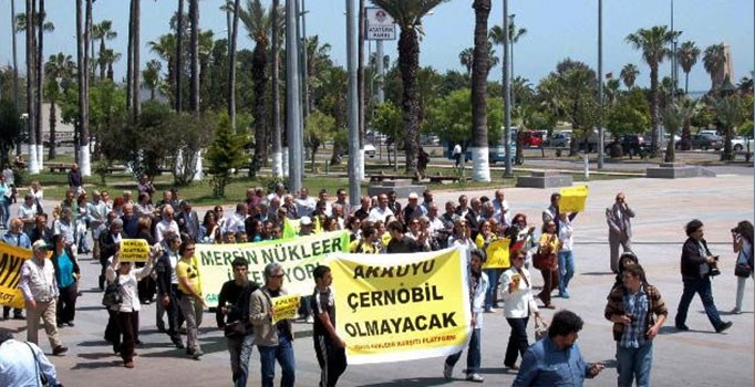 Akkuyu’da bir gruptan nükleer karşıtı eylem