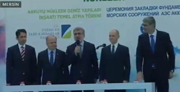 Akkuyu Nükleer Santrali'nin temeli atıldı