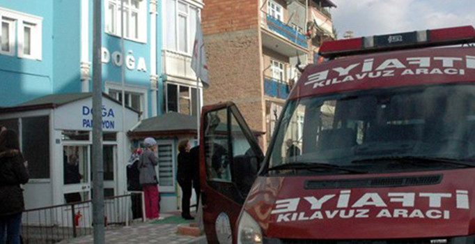 Tokat'ın Yeşişırmak ilçesindeki bir kız öğrenci yurdunda yangın çıktı