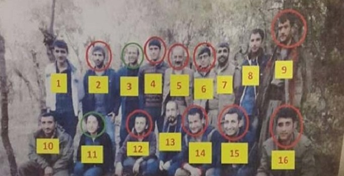 Üst düzey 16 PKK'lıdan 9'u öldürüldü