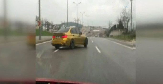 Trafik magandası terör estirdi, sosyal medyadan paylaştı