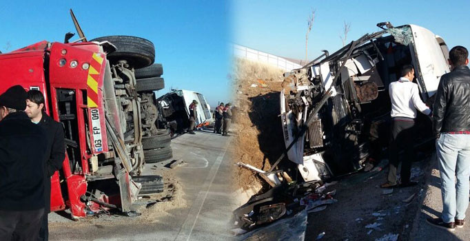 Afyonkarahisar'da yolcu otobüsü şarampole devrildi: 35 kişi yaralandı | Son dakika haberleri