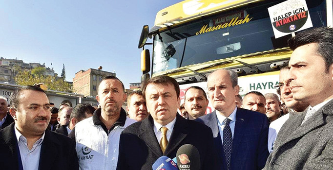 Halep’e ensar şehrinden 7 TIR daha