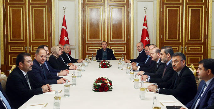 Erdoğan başkanlığında Beştepe'de güvenlik toplantısı | Son dakika haberleri