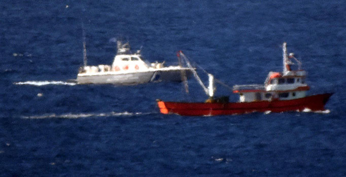 Kardak’ta Türk ve Yunan sahil güvenlik botları arasında sıcak temas