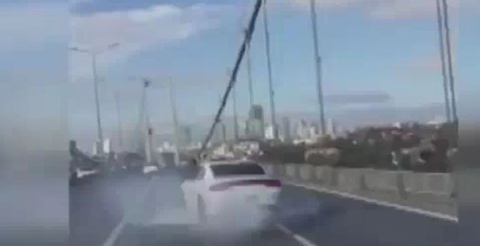 15 Temmuz Şehitler Köprüsü'nde drift yapan sürücü yakalandı