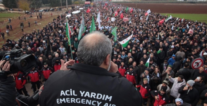 İHH'nın Halep'e yol açın mitingine 25 bin kişi katıldı | Son dakika Halep haberleri