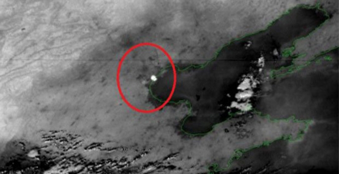 Çin'deki patlama 
uzaydan da görüldü