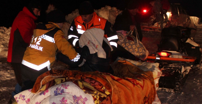 AFAD ekipleri hamile kadın için seferber oldu