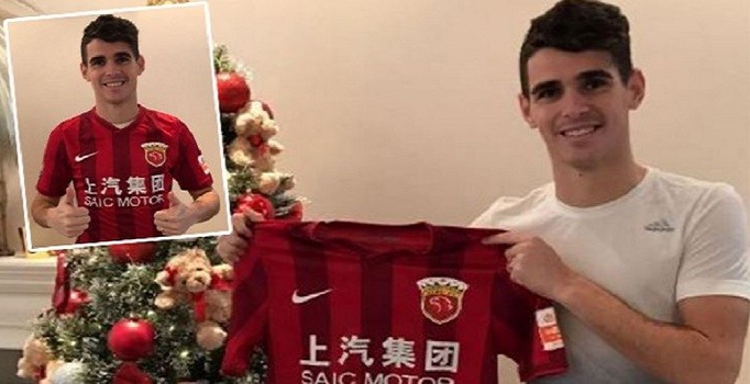 Oscar resmen Çin'e transfer oldu