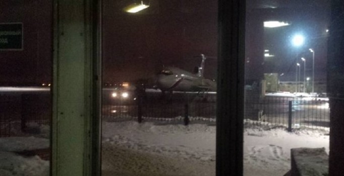 Düşen Rus uçağından geriye kalan son kare