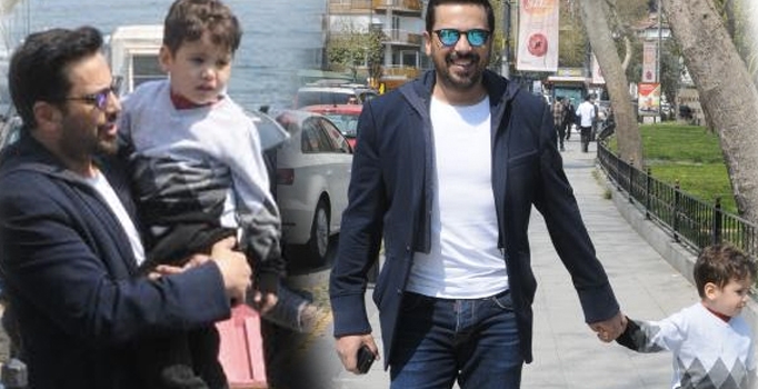 Baba-oğul Altuğ'un doğum günü kutlaması