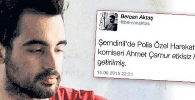 Şehide hakaret eden HDP'li
 Bercan Aktaş tutuklandı