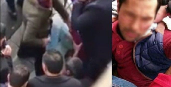 Reina saldırganına benzeyen adamı tekme tokat dövdüler