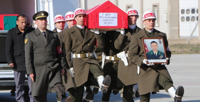 El Bab şehidi Selçuk Erdoğan'ın naaşı Amasya'ya gönderildi