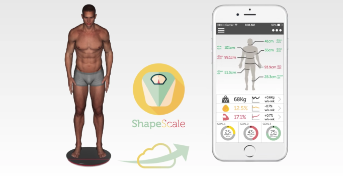 ShapeScale: Vücudunuzun üç boyutlu tarıyor analizi cep telefonuna gönderiyor (Video)  | CES 2017