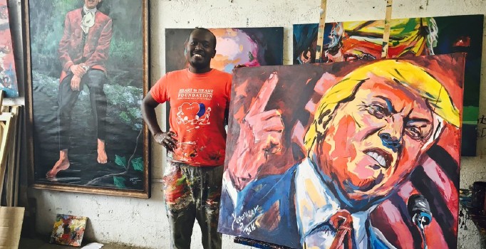 Kenyalılar, Trump'ın tablolarına ilgi göstermiyor